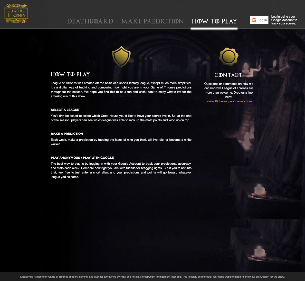 League of Thrones Unofficial Final Season Fantasy League 6